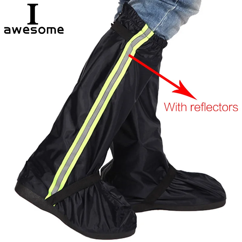Retail and wholesale Shoes Cover Non Slip Boots With Reflectors Reusable Rain Cover For Shoes Waterproof Motorcycle Shoes Covers