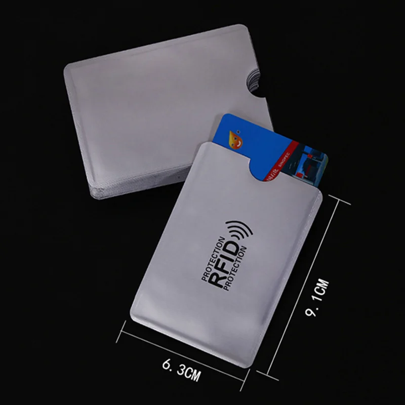 10 шт. антиrfid блокирующий считыватель Блокировка банк держатель карты ID Чехол для