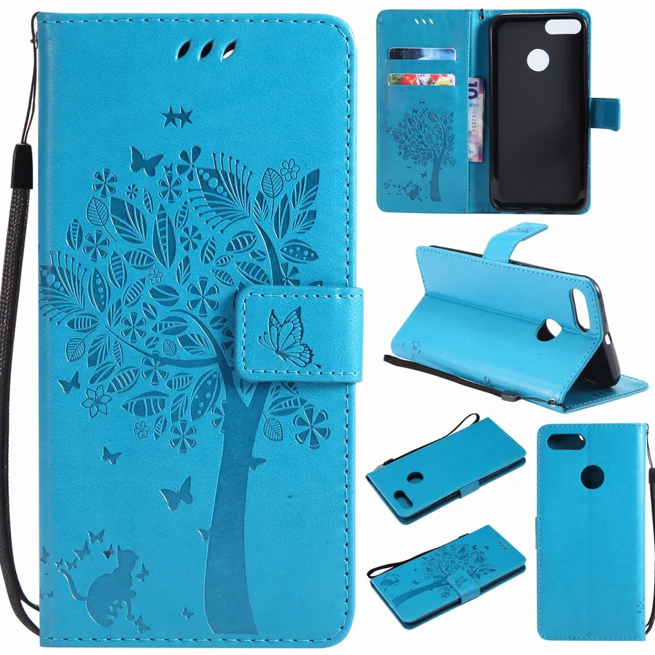 

Coque Card Slot Leather Phone Bags For Xiaomi 5 6 5X Mix 2 Redmi 3 3S Note3 Note 4X Mi5 Mi6 Tree Cat Butterfly Embossing P06H