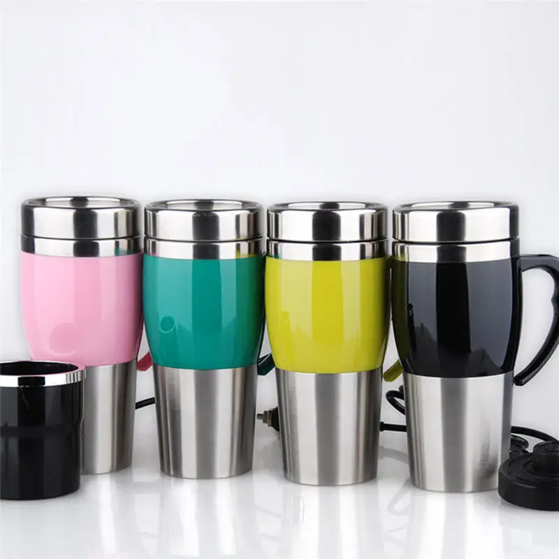 Автомобильная чашка с подогревом для бутылок 12 В 400 мл портативная кофеварка