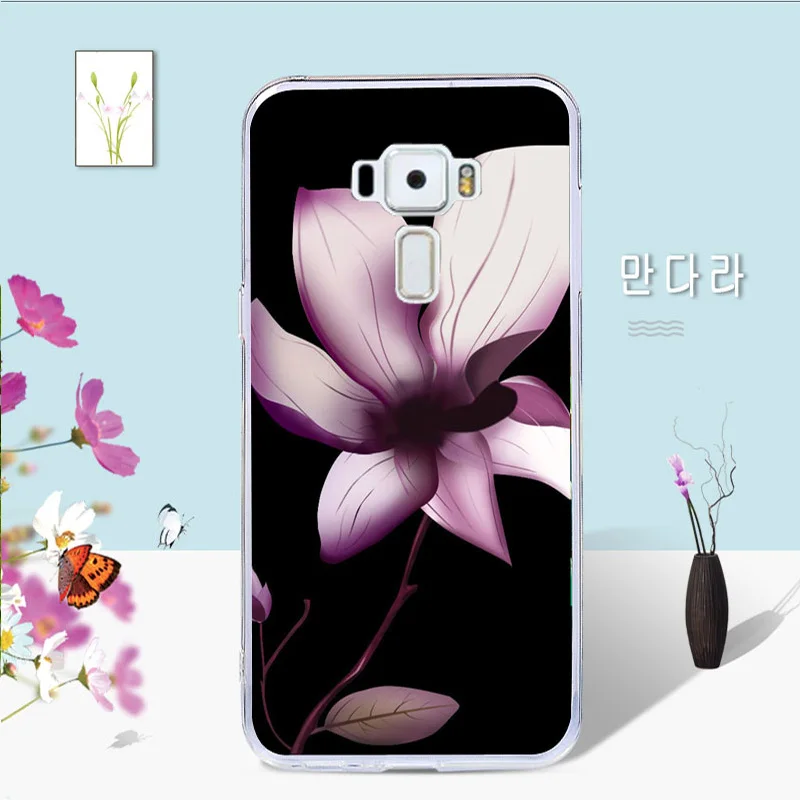 Для Asus ZenFone 3 ZE552KL Дело картина ТПУ Мягкая задняя крышка для Z012D Zenfone ZE ZE552 552 552KL KL