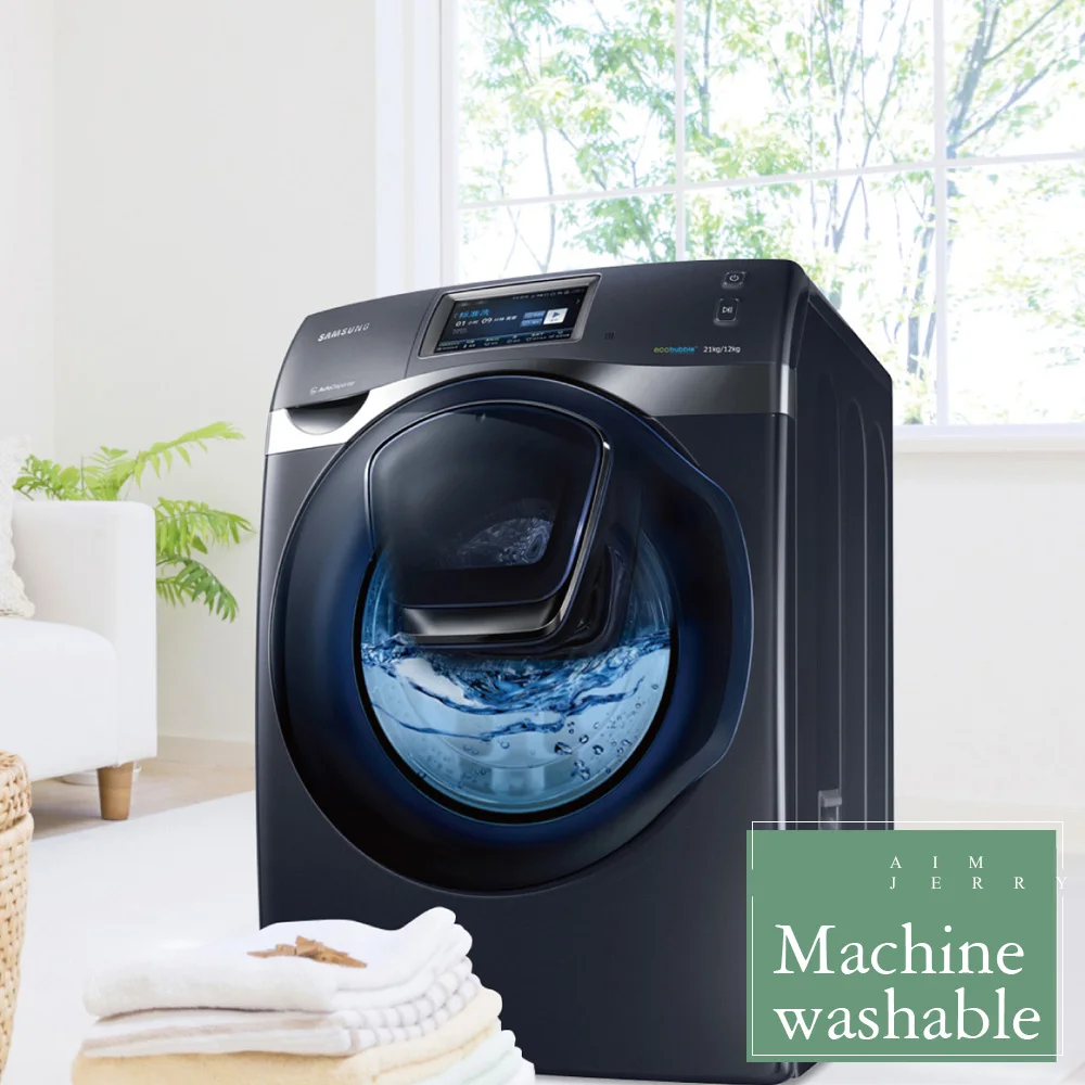 aimjerry white and grey bathtub bathroom fabric shower curtain with 12 hooks 71wx71h high quality waterproof and mildewproof 041 free global shipping