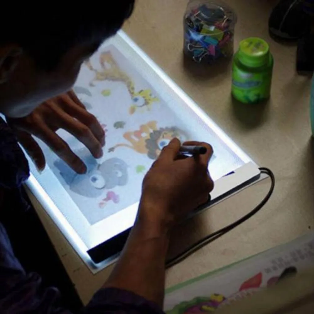 Ультратонкая портативная светодиодная световая коробка A4 usb-кабель питания с