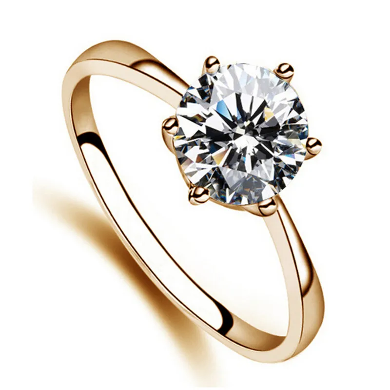 Женские Очаровательные благородные Стразы роскошные Кристальные кольца на