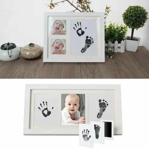 Baby Handprint Footprint Mold Pad Non-Toxic Inkless Safe Easy To Clean Newborn Photo Hand Foot Print Pad Wonderful Keepsake