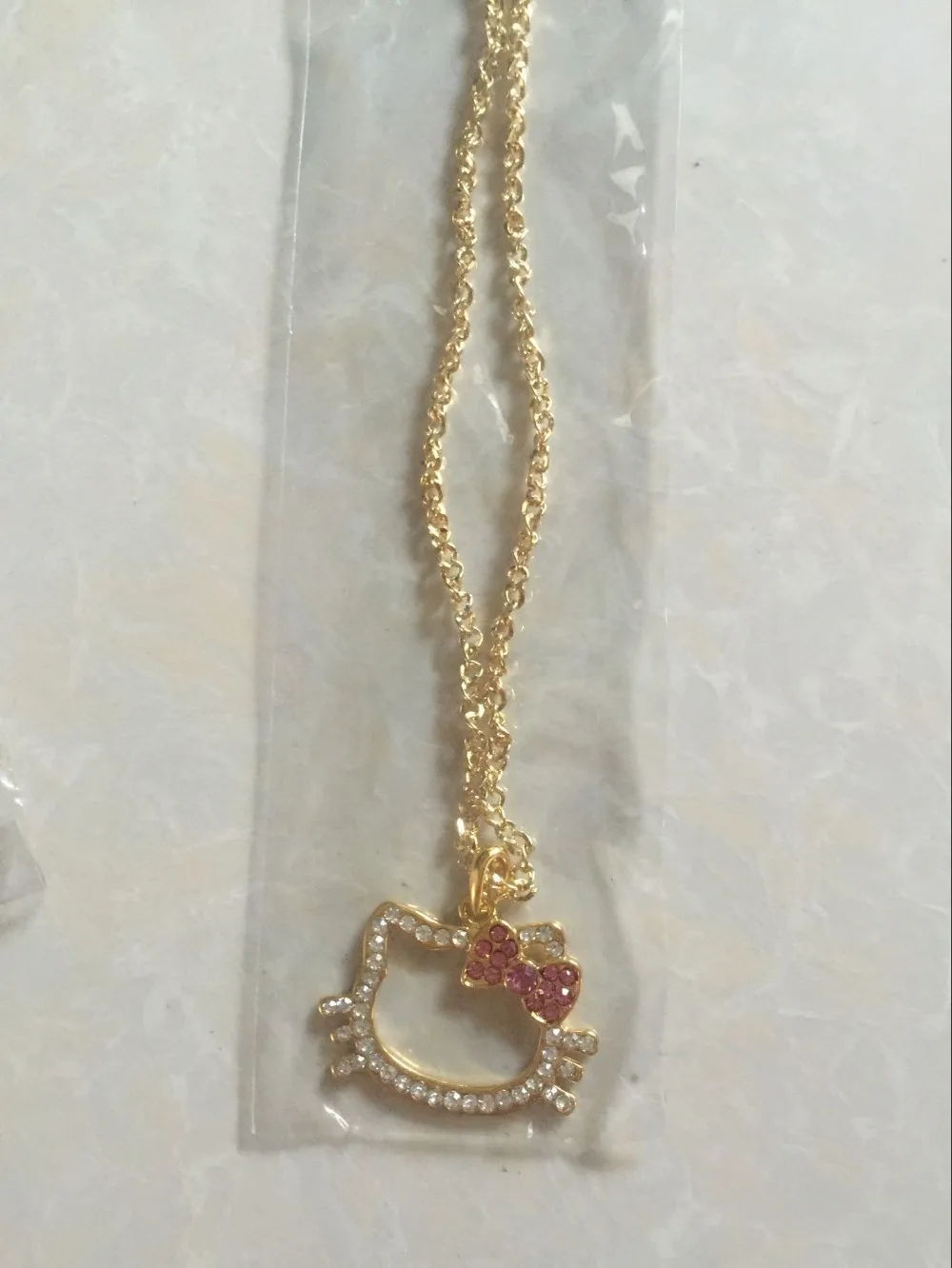 Летние изделия Новый Style18k Золото Серебро покрытием Crystal Hello Kitty ювелирные оптом