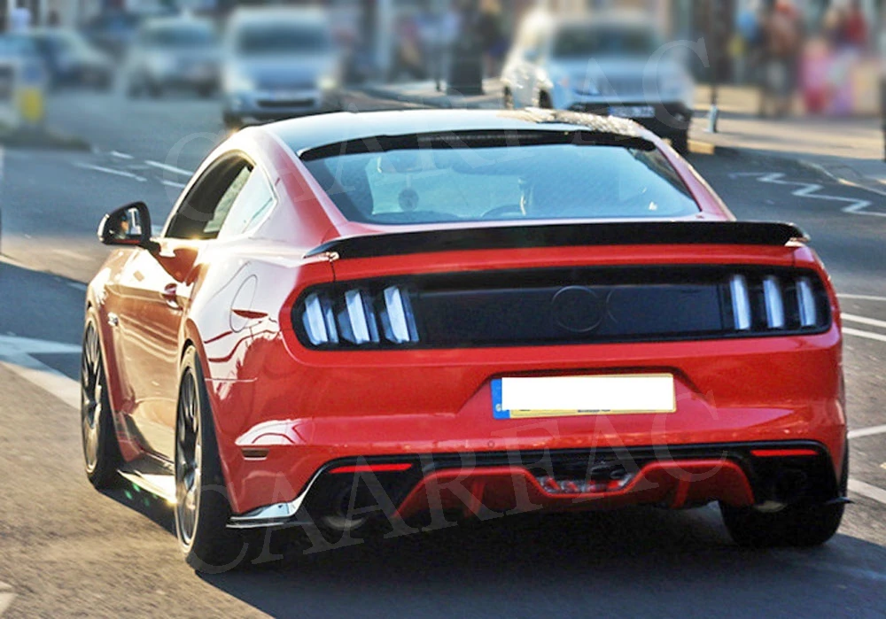 Для Mustang сзади крылья спойлера ДЛЯ Ford Mustang GT V8 V6 купе спойлер- GT350 Стиль багажнике внешней отделки