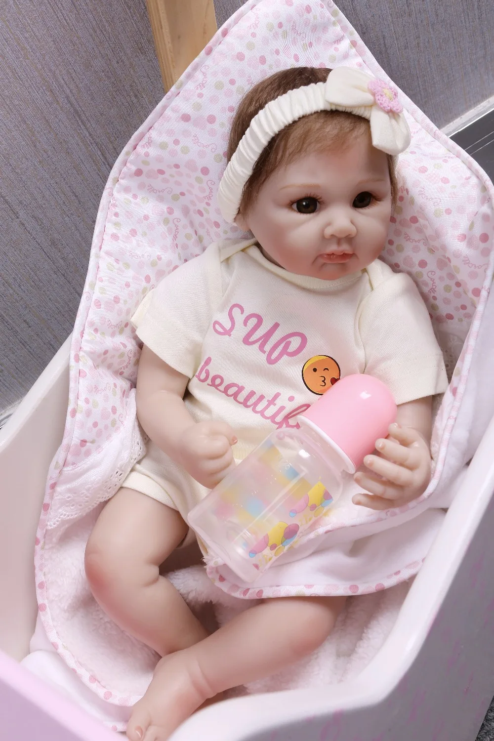 NPK Новый 50 см Bebes силиконовый Новорожденный ребенок ручной работы живые
