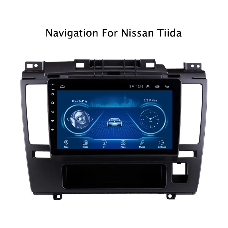 Ectwodvd 9 дюймов Andriod 8 1 Автомобильный gps навигация для Nissan Tiida 2005 2010 автомобильный DVD