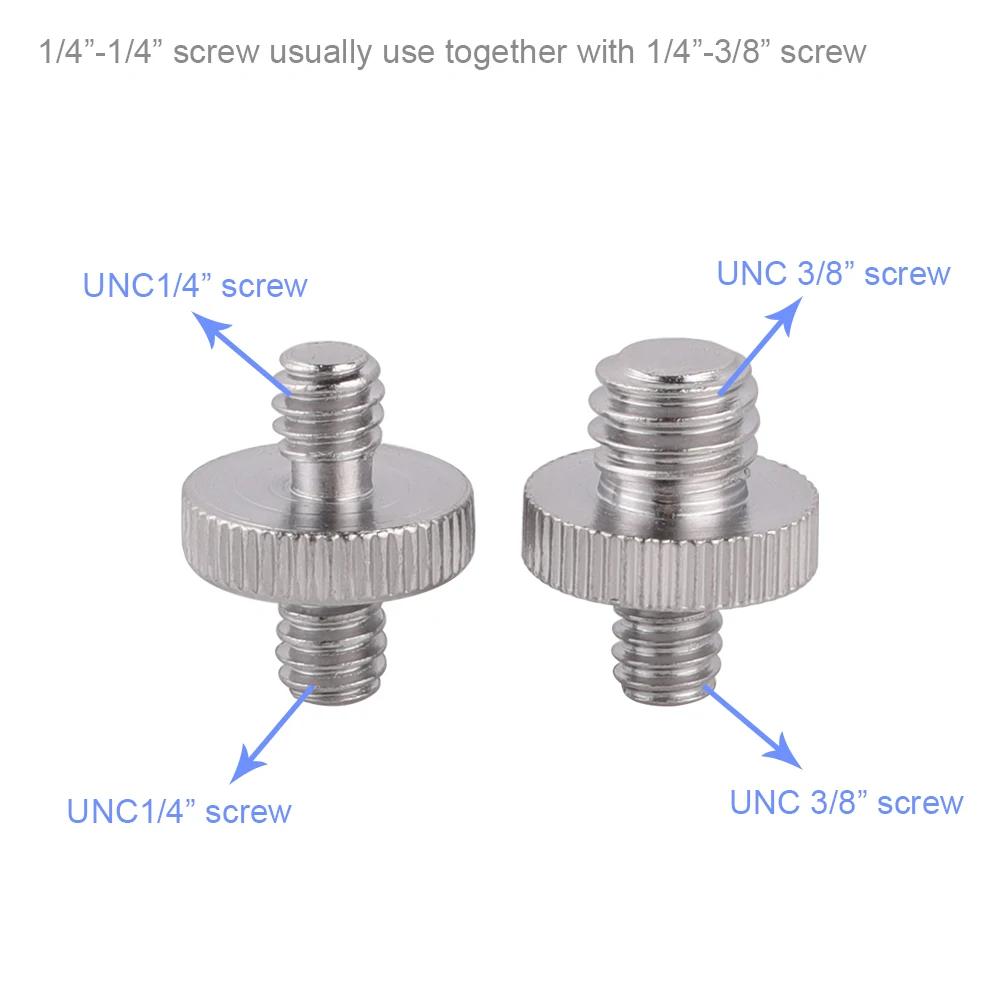 

Photography Accessories Standard Male To Female 1/4"-3/8" Convert Screw for Camera Tripod Light Stand Flash Bracket Trigger