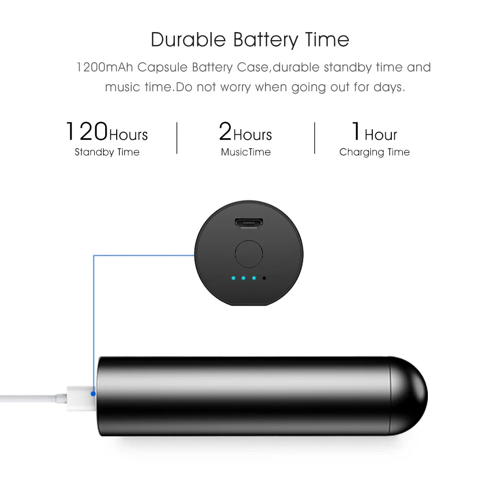 VONTAR EH02 без проводные наушники Bluetooth с капсулы зарядным устройством микрофоном