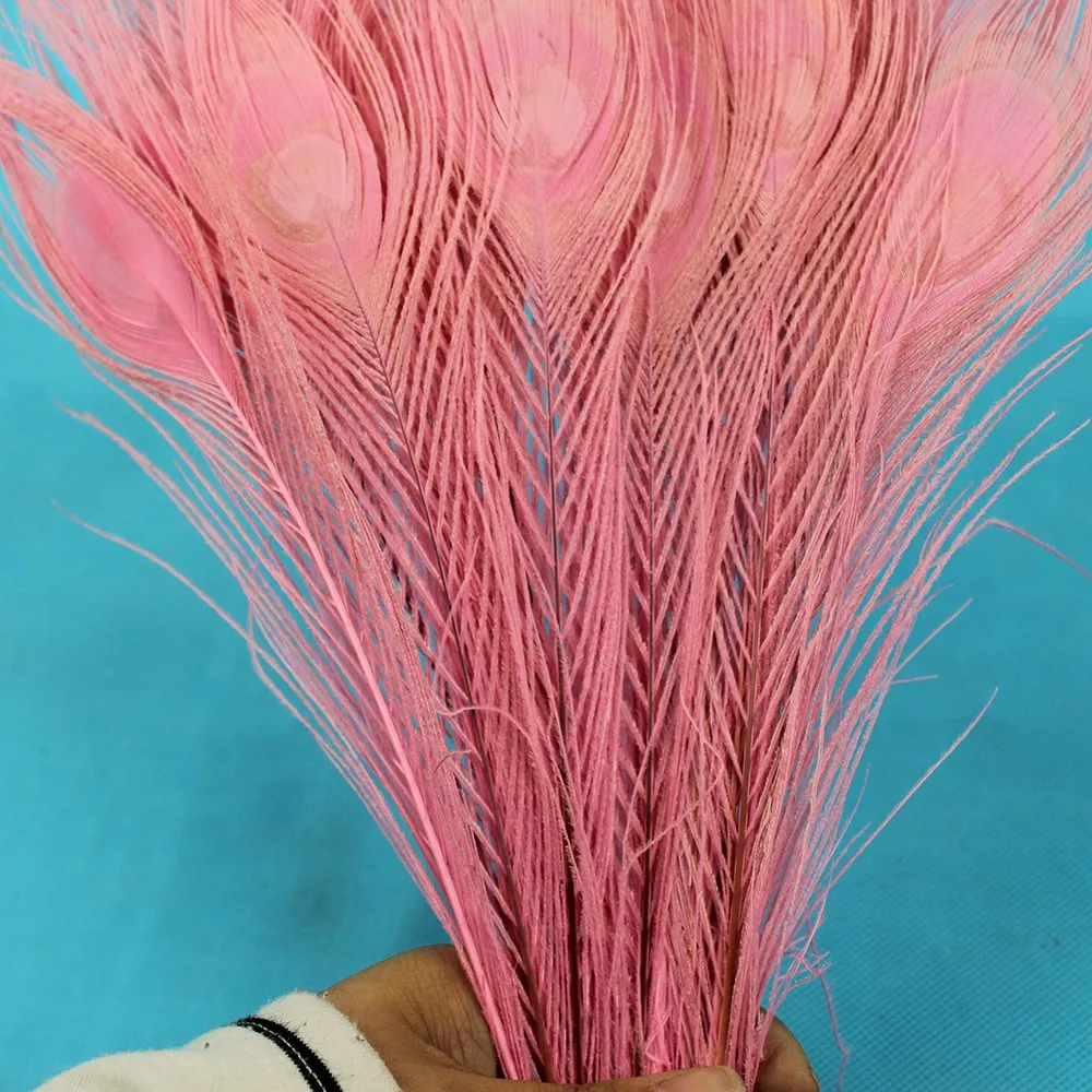 10 шт./лот, розовые павлиньи перья, глаза, 25-30cm10-12 дюймов, высокое качество, павлиньи перья, искусство, представление, одежда, украшение