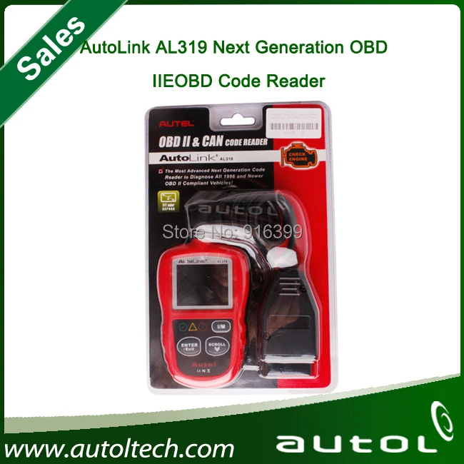Autel AutoLink AL319 On-Board Diagnostics OBDII OBD2 / CAN Code Reader Auto Fault Scanner Diagnostic tools Car scanner | Автомобили и