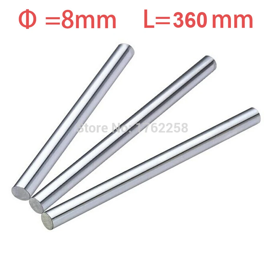 

2pcs 8mm 8x360 linear shaft 3d printer 8mm x 360mm Cylinder Liner Rail Linear Shaft axis cnc parts