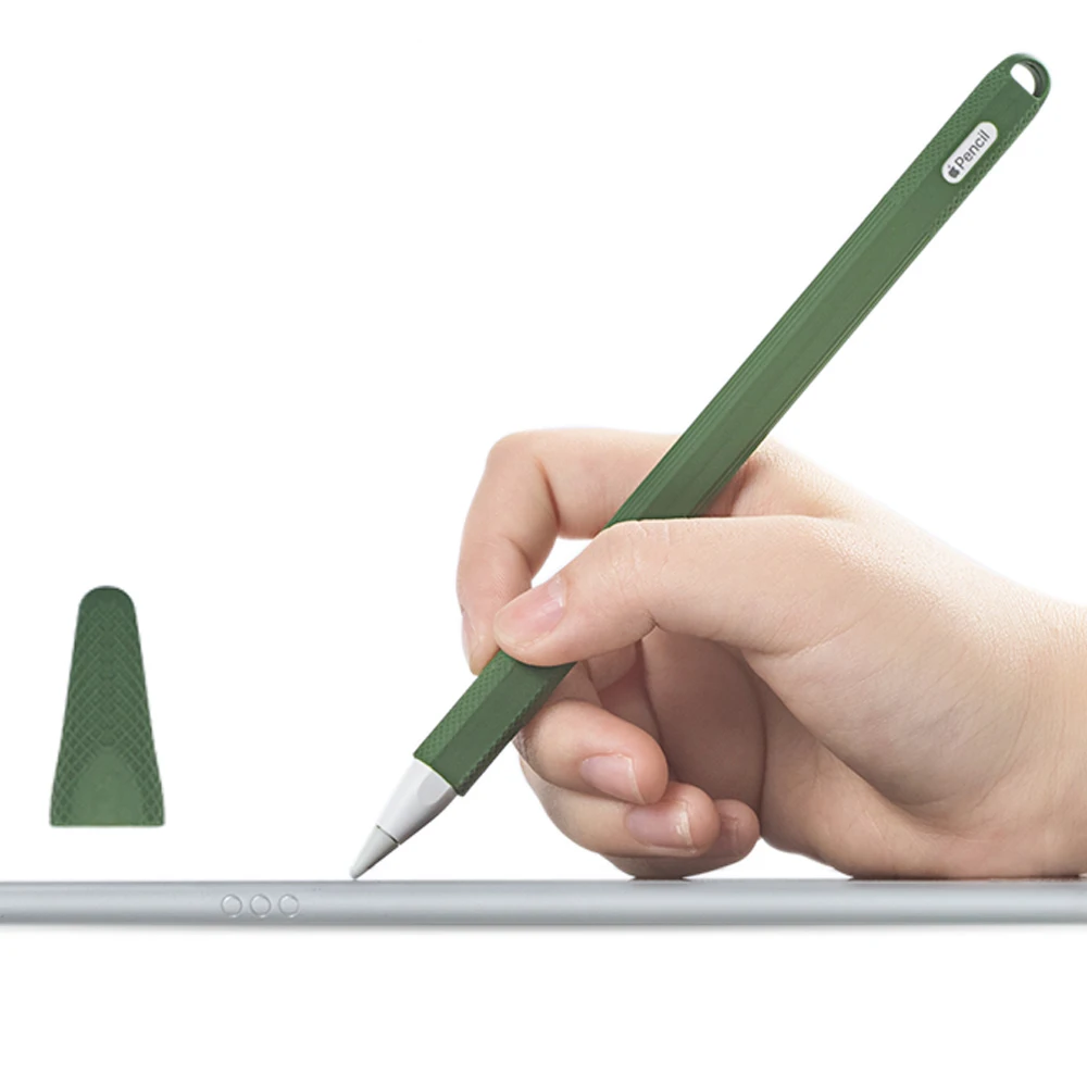 Мягкий силиконовый для Apple Pencil 2 Чехол для iPad Pro пенал планшет сенсорный Стилус защитный колпачок Насадка На глушитель чехол