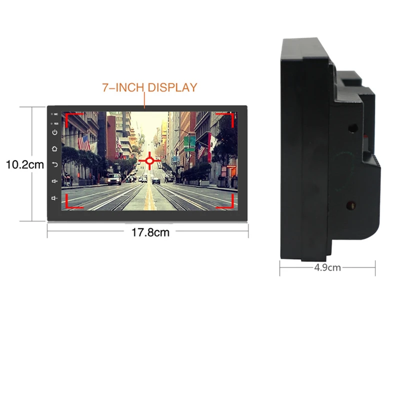 Wetowe C1 2 Din 7 &quotAndroid 1 Автомобильный Универсальный мультимедийный видео плеер с gps