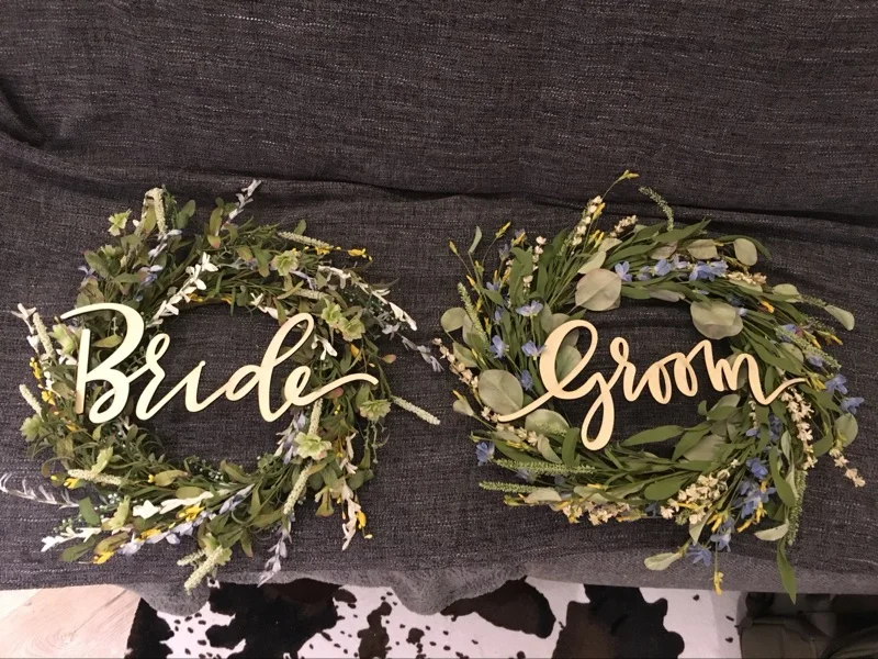 Signs  For Vintage Rustic Wedding Decoration And Wedding Photo Props