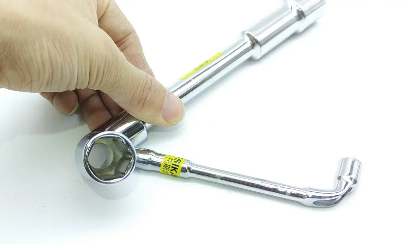 Новый угловой гаечный ключ L типа с отверстием через RU Chome vanadium 6 7 8 9 10 11 12 мм 40CR 1