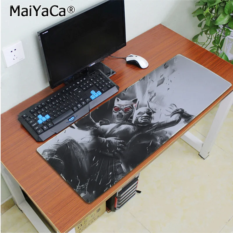 Lock Edge 30x80cm MaiYaCa ваш собственный коврик для мыши Джокер Бэтмен Комфортный коврик для мыши игровой коврик для мыши большой коврик для мыши клавиатуры коврик - Цвет: Lock Edge 30x80cm