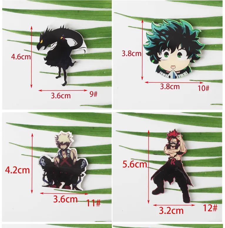 1 шт. микс My Hero Academy Мультяшные значки на булавке Kawaii значок bacgets на рюкзак значки на одежду акриловые значки Z57