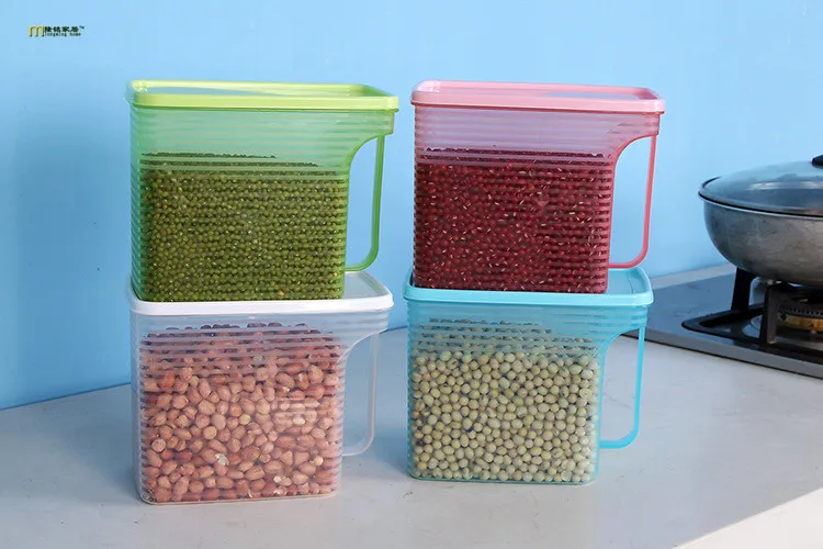 Контейнер для хранения пищи на кухне герметичный пластиковый контейнер грубого