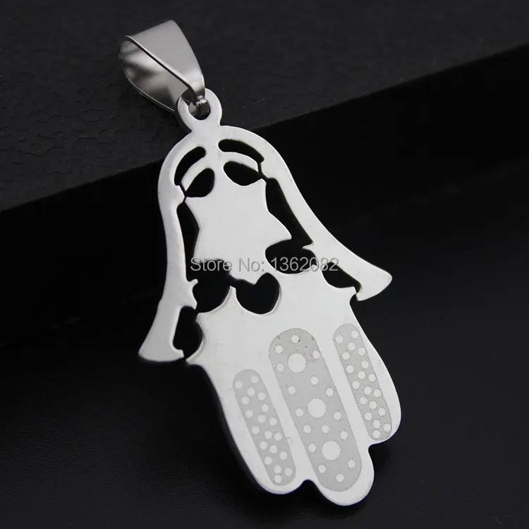 Новая подвеска Фатима из нержавеющей стали Амулет Удачи MN459|necklace 17|necklace importernecklace
