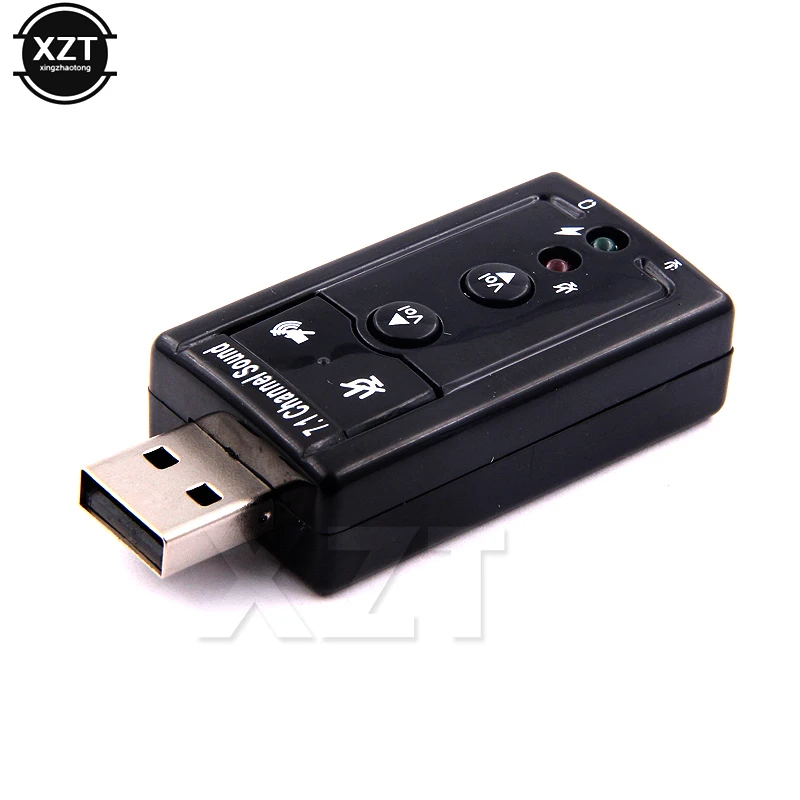 Мини USB 2 0 3D виртуальный 12 Мбит/с внешняя 7 1 канальная Аудио Звуковая карта адаптер