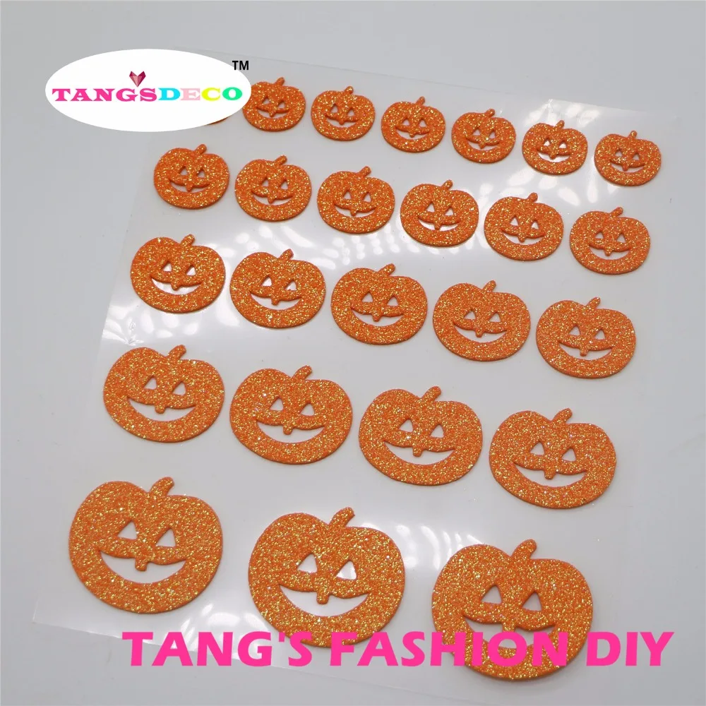 25 шт. оранжевая блестящая пенопластовая бумага/ЭВА в форме тыквы декоративная