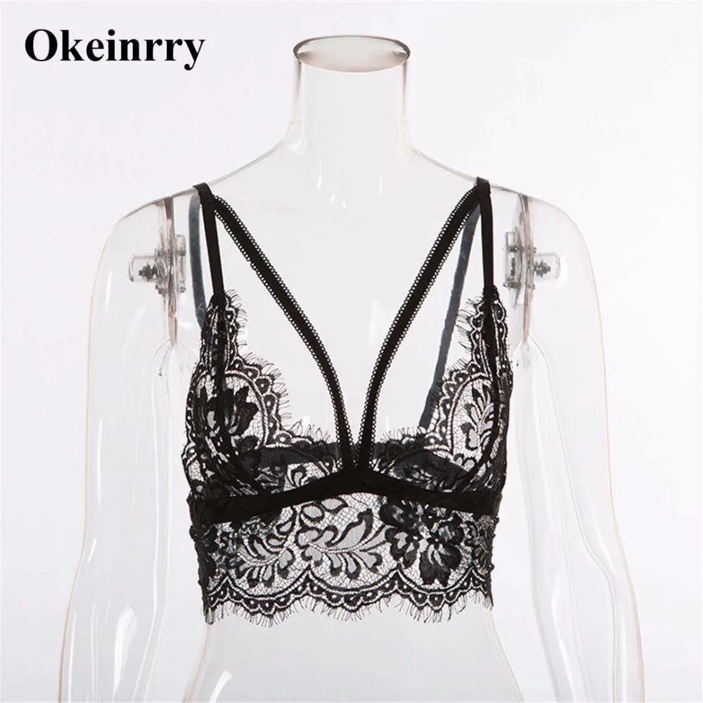 Okeinrry 2018 Новый Модный женский кружевной сетчатый однотонный мягкий черный