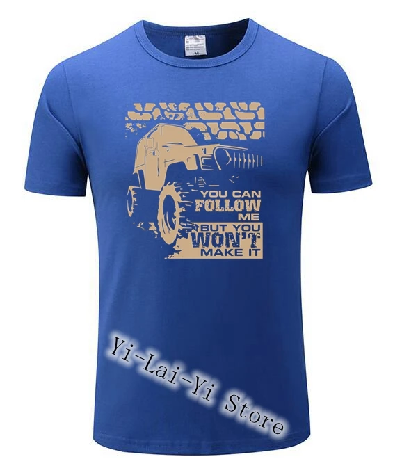 Новый бренд Jeeps Футболка мужская машина для внедорожной рубашки Kawaii