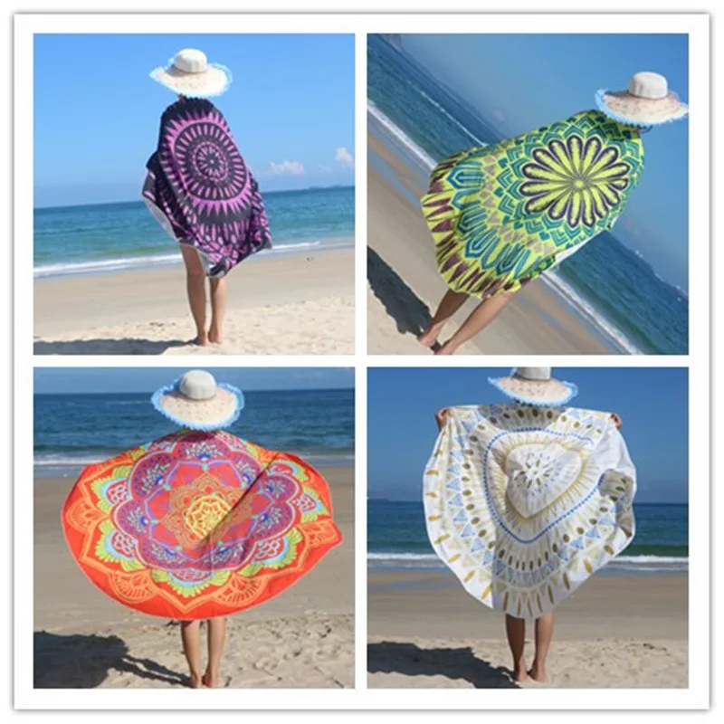 Настенный Ковер с рисунком цветов лотоса мандала подвесной пляжный коврик в