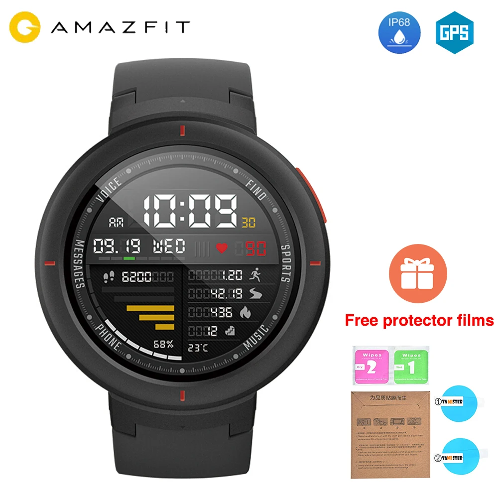 [Глобальная версия] умные часы Huami AMAZFIT Verge 3 Alexa GPS IP68 Водонепроницаемые