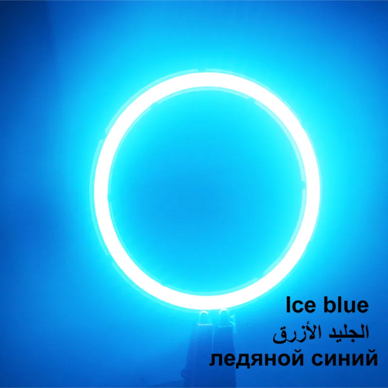 Ice blue 12 В DC кольцевой cob светодиодный светильник форма кольца 3-15 Вт угол глаз 30 мм-120 мм Теплый Холодный белый лед синий cob Чип для DIY лампы - Испускаемый цвет: Ice blue