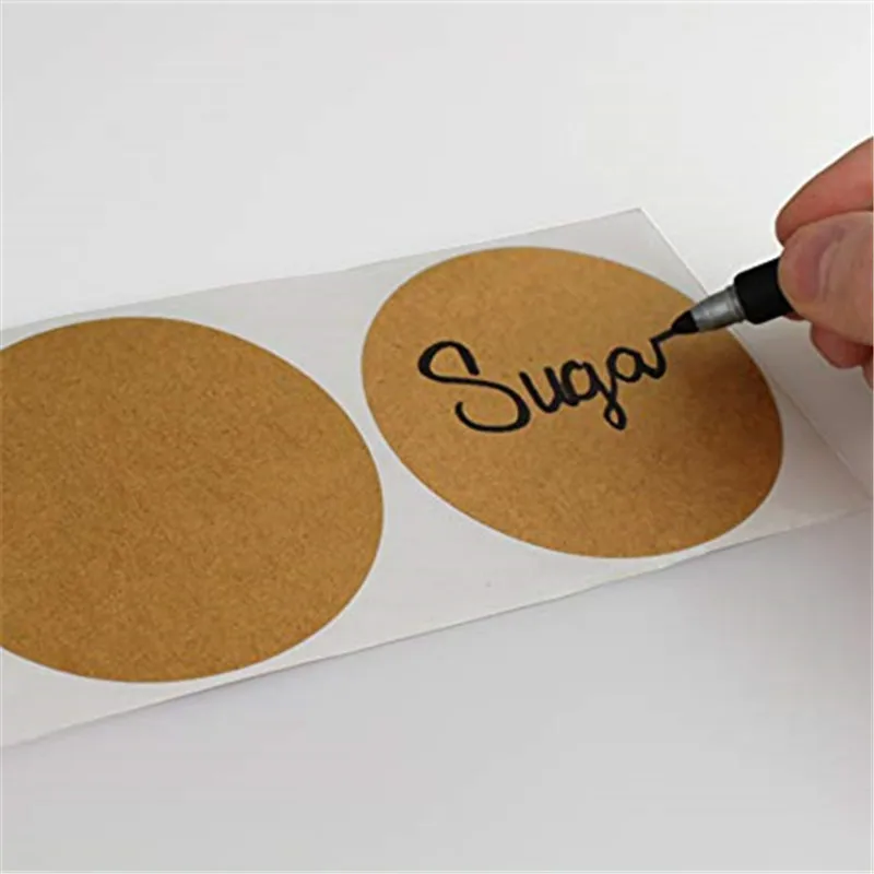 Рождественские украшения для дома diy наклейки этикетки из крафтовой бумаги