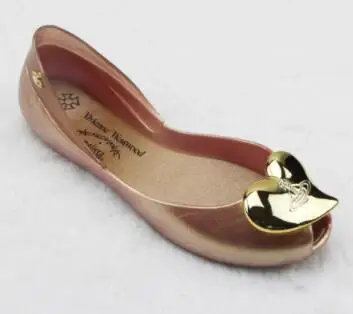 gold Melissa/обувь; женские босоножки; sapato feminino melissa sandalias mujer; Летняя обувь; Sandale Femme; Calzado; коллекция года; обувь на плоской подошве с открытым носком - Цвет: gold
