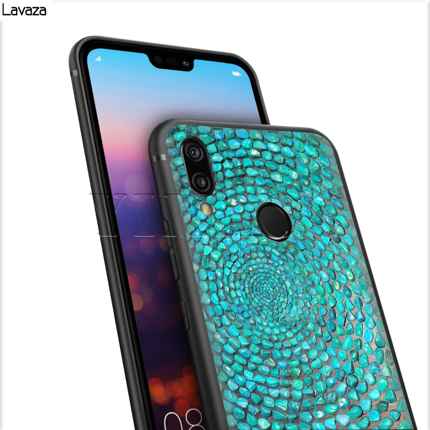 Lavaza Бирюза Камень Флора перо чехол для Huawei мат 30 20 Honor 6a 7a 7c 7x 8C 8x9 10 Nova 3i 3 Lite рro Y6 2018 |