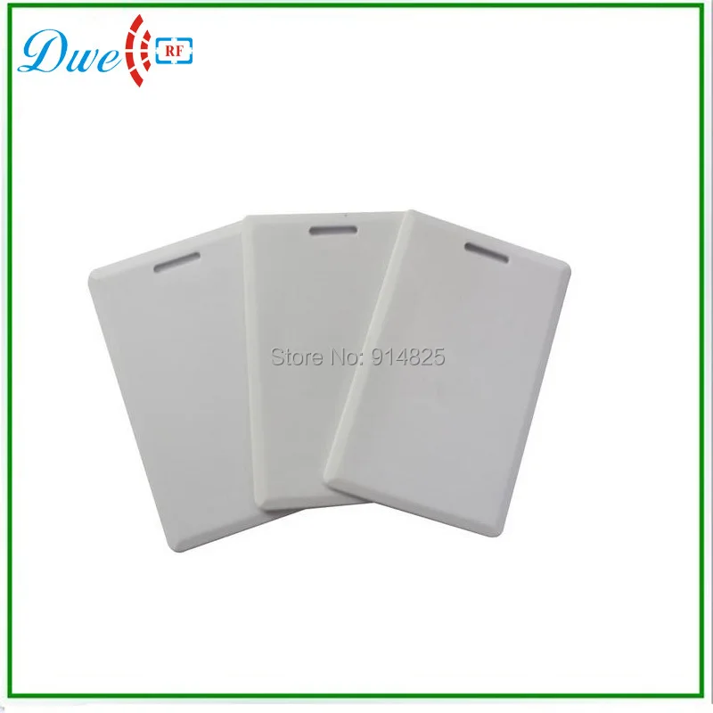 DWE CC RF 50pcs/lot 125khz EM4200 clamshell rfid card reading range 70 to 100cm for car parking system | Безопасность и защита