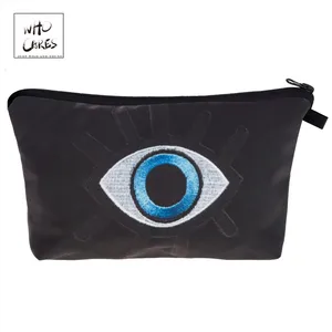 Модные косметички Who Cares с принтом для больших глаз, дамская сумочка для путешествий, женская косметичка