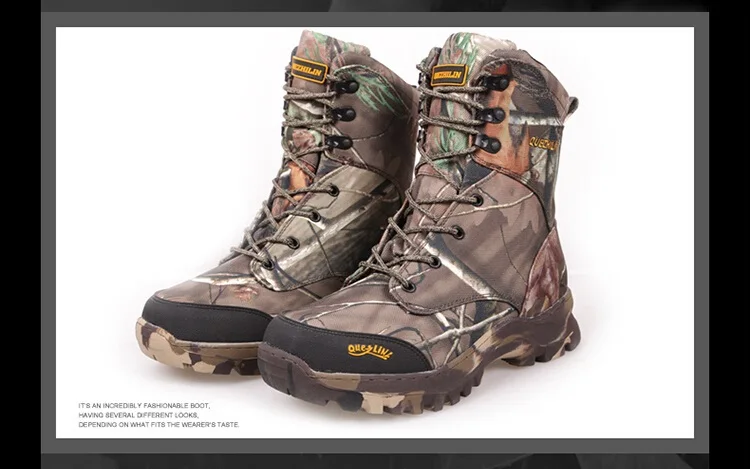 Камуфляжные охотничьи ботинки; Realtree AP; камуфляжные зимние ботинки; водонепроницаемые; уличные камуфляжные ботинки; обувь для охоты и рыбалки; размеры 38-47