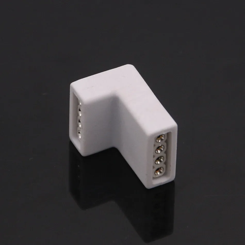 BEILAI 10 шт. l образный 4pin LED RGB Разъем для SMD 5050 Светодиодная лента Бесплатная сварка