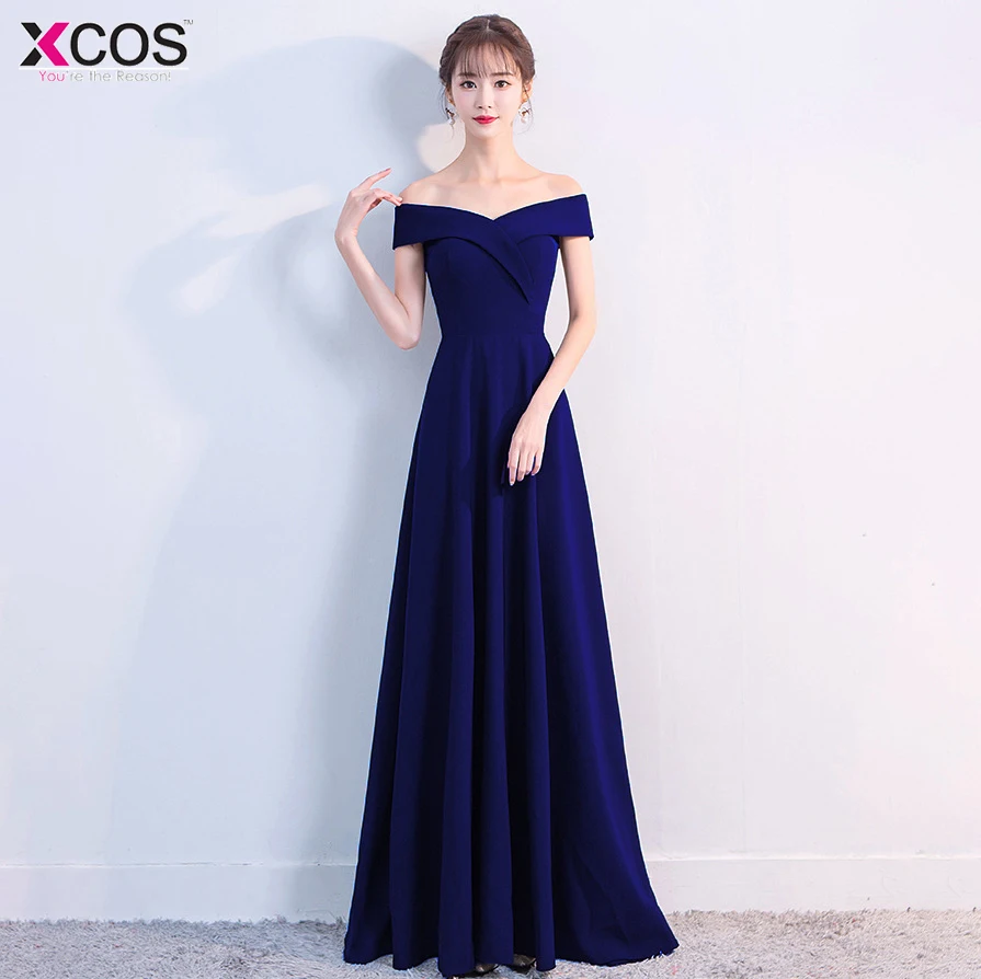 С открытыми плечами бордовый вечернее платье 2019 девушки свадебные вечерние на