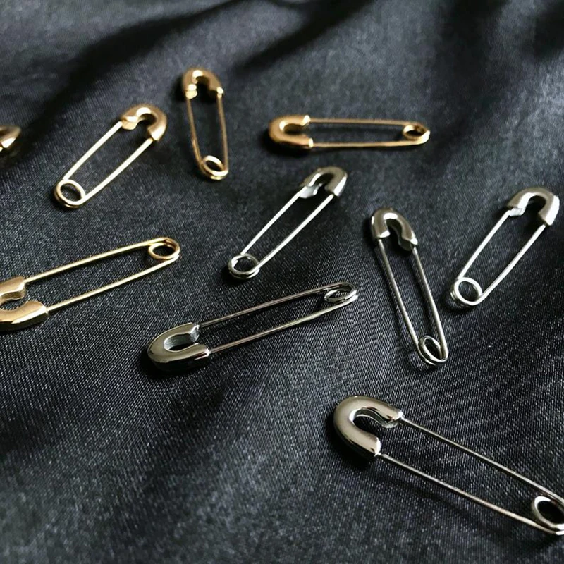 Защитные серьги подвески из нержавеющей стали Золотые в ретро стиле блестящие