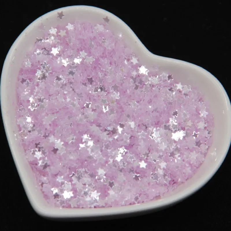 Прозрачные блестящие 3 мм микс звезды свободные пайетки для