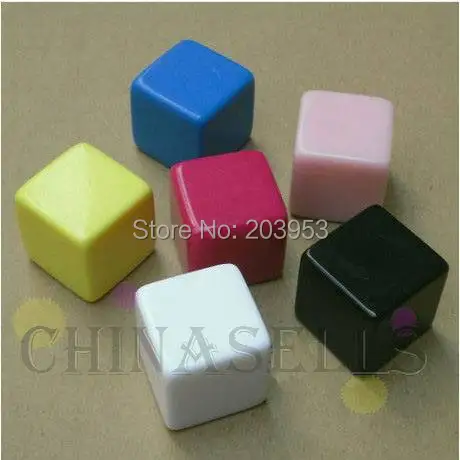 6 шт. 25 мм Пустые игральные кости безболезненные простые гравюры DIY покер азартные