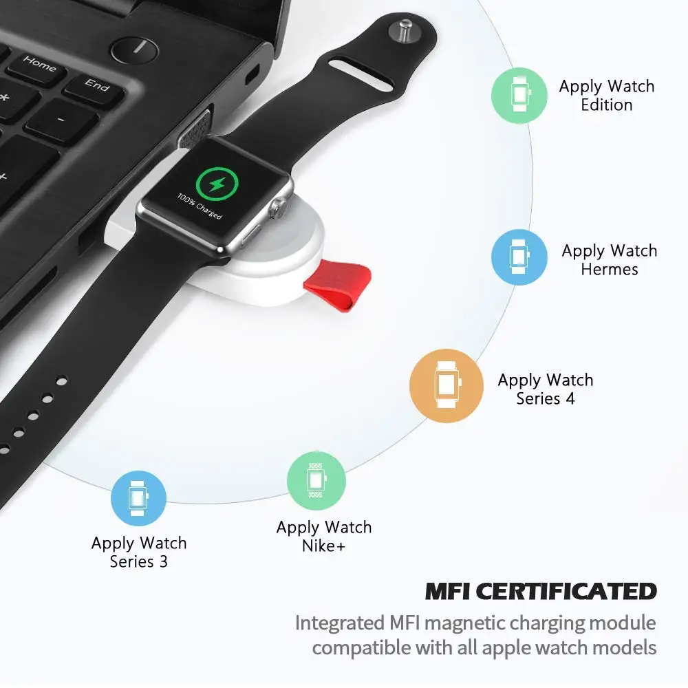Беспроводной держатель зарядного устройства Ascromy для apple watch зарядное устройство