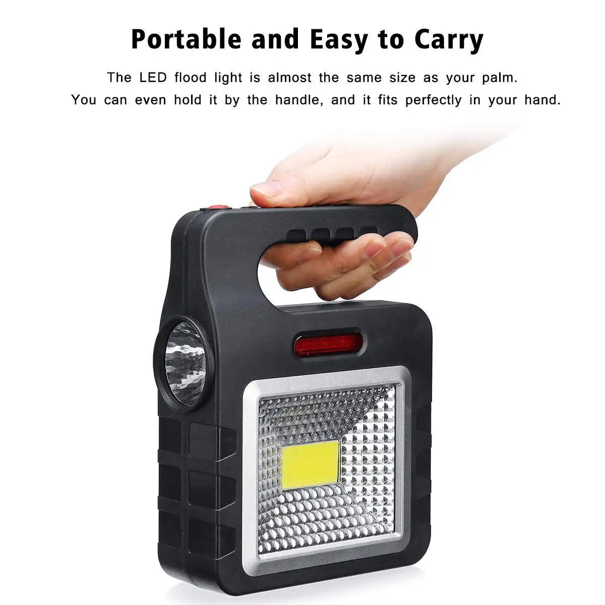 Солнечная энергия 20 Вт/500лм портативный флэш-светильник USB порт кемпинг палатка светильник Открытый Портативный подвесной светильник COB светодиодный светильник рабочий светильник
