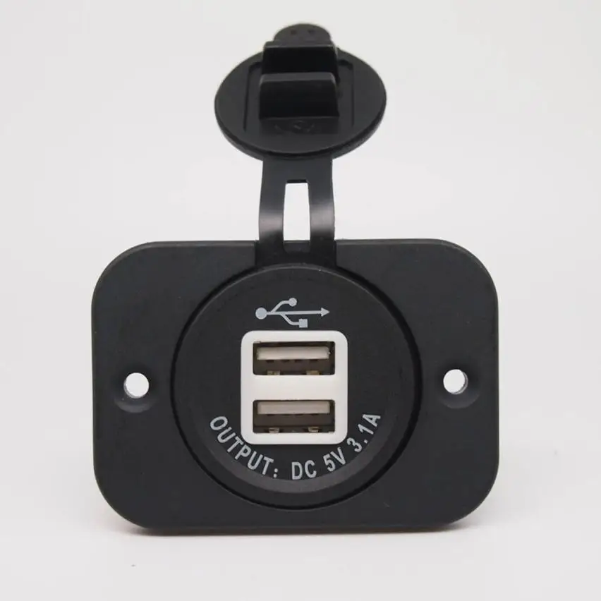 Новое поступление 3.1A Водонепроницаемый двойной USB порт зарядное устройство