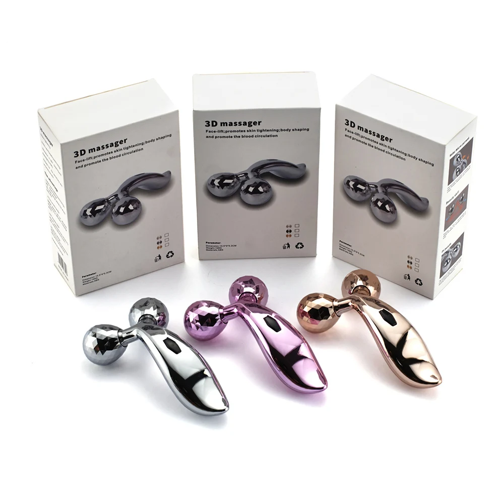 Массажер для массажа 3D Rouleau серебристый массажер с вращением на 360 градусов леважа и релаксации|Устройство