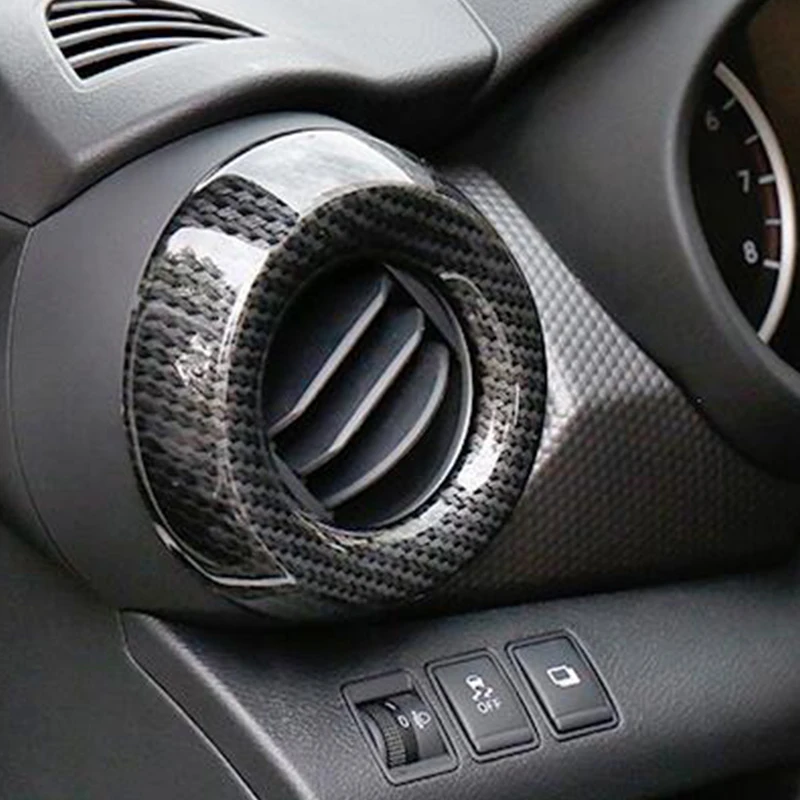 

ABS Plastic For Nissan Kicks 2016 2017 2018 Car left and right air outlet Decoration Cover Trim Car Accessories Styling
