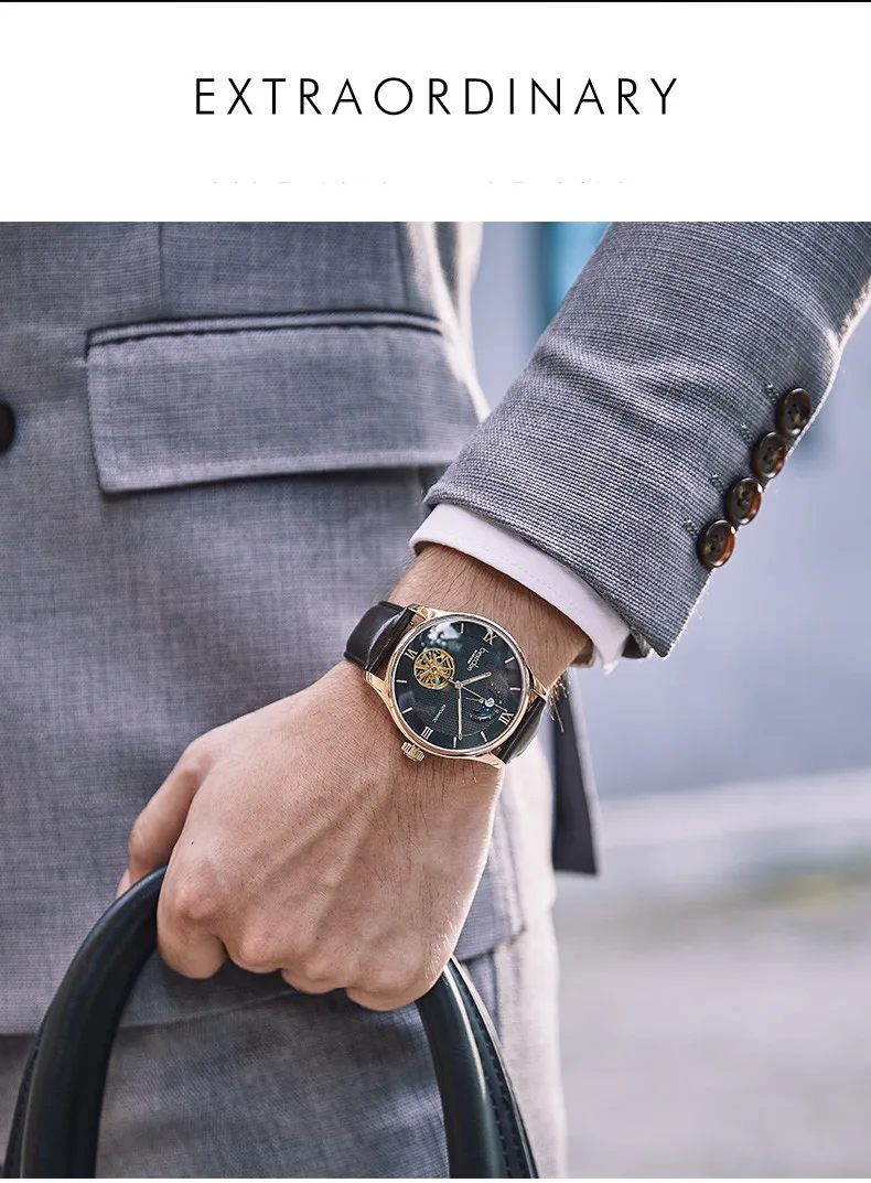 Bestdon Relogio Masculino Топ бренд 50 м водонепроницаемые мужские часы с каркасом турбийоном автоматические механические часы мужские часы